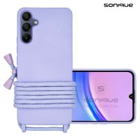 Θήκη Σιλικόνης με Κορδόνι CarryHang Sonique Samsung Galaxy A15 4G / Galaxy A15 5G Λιλά