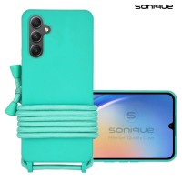 Θήκη Σιλικόνης με Κορδόνι CarryHang Sonique Samsung Galaxy A35 5G Γαλάζιο