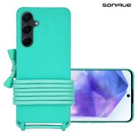 Θήκη Σιλικόνης με Κορδόνι CarryHang Sonique Samsung Galaxy A55 5G Γαλάζιο