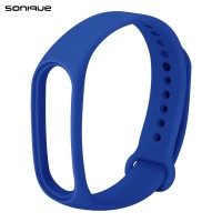 Λουράκι Σιλικόνης Sonique Color για Xiaomi Mi Band 5/6 Μπλε Σκούρο