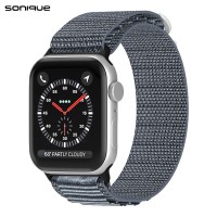 Λουράκι Nylon Alpine Loop Band Sonique για Apple Watch (38/40/41MM) Γκρι