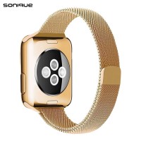 Λουράκι Stainless Steel Milanese Slim Sonique για Apple Watch (38/40/41MM) Μπρονζέ