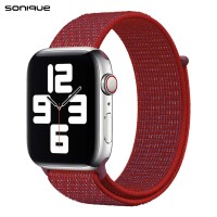 Λουράκι Official Nylon Band Sonique για Apple Watch (38/40/41MM) Κόκκινο