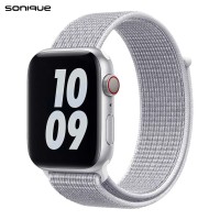 Λουράκι Official Nylon Band Sonique για Apple Watch (38/40/41MM) Ανοιχτό Γκρι