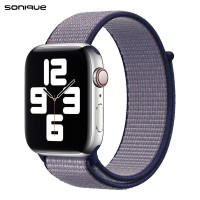 Λουράκι Official Nylon Band Sonique για Apple Watch (38/40/41MM) Μπλε Γκρι