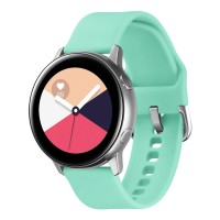 Λουράκι Σιλικόνης Universal Soft Band Sonique 22mm με Ασημί Κούμπωμα για Samsung, Huawei, Amazfit, Xiaomi, Honor Βεραμάν