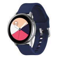 Λουράκι Σιλικόνης Universal Soft Band Sonique 22mm με Ασημί Κούμπωμα για Samsung, Huawei, Amazfit, Xiaomi, Honor Μπλε Σκούρο