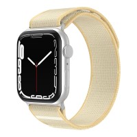 Λουράκι Nylon Loop Band Sonique για Apple Watch (42/44/45/49MM) Μπεζ