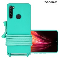 Θήκη Σιλικόνης με Κορδόνι CarryHang Sonique Xiaomi Redmi Note 8 / Redmi Note 8 2021 Γαλάζιο