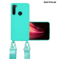 Θήκη Σιλικόνης με Strap CarryHang Sonique Xiaomi Redmi Note 8 / Redmi Note 8 2021 Γαλάζιο