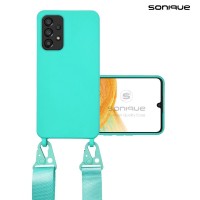 Θήκη Σιλικόνης με Strap CarryHang Sonique Samsung Galaxy A33 5G Γαλάζιο