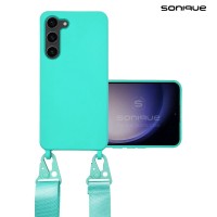 Θήκη Σιλικόνης με Strap CarryHang Sonique Samsung Galaxy S23 Plus Γαλάζιο