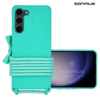 Θήκη Σιλικόνης με Κορδόνι CarryHang Sonique Samsung Galaxy S23 Plus Γαλάζιο