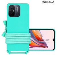 Θήκη Σιλικόνης με Κορδόνι CarryHang Sonique Xiaomi Redmi 12C Γαλάζιο