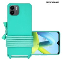 Θήκη Σιλικόνης με Κορδόνι CarryHang Sonique Xiaomi Redmi A1 / Redmi A2 Γαλάζιο