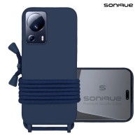 Θήκη Σιλικόνης με Κορδόνι CarryHang Sonique Xiaomi Xiaomi 13 Lite 5G Μπλε Σκούρο