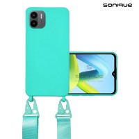 Θήκη Σιλικόνης με Strap CarryHang Sonique Xiaomi Redmi A1 / Redmi A2 Γαλάζιο