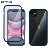 Μαγνητική Μεταλλική Θήκη 360° Full Protector Sonique για Apple iPhone 11 Μπλέ