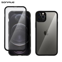 Μαγνητική Μεταλλική Θήκη 360° Full Protector Sonique για Apple iPhone 12 Pro Μαύρο