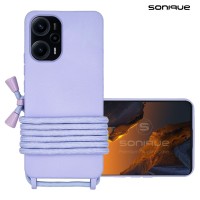 Θήκη Σιλικόνης με Κορδόνι CarryHang Sonique Xiaomi Poco F5 5G Λιλά
