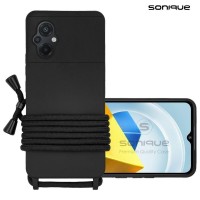 Θήκη Σιλικόνης με Κορδόνι CarryHang Sonique Xiaomi Poco M5 Μαύρο