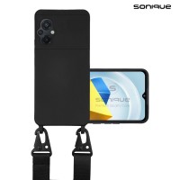 Θήκη Σιλικόνης με Strap CarryHang Sonique Xiaomi Poco M5 Μαύρο