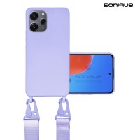 Θήκη Σιλικόνης με Strap CarryHang Sonique Xiaomi Redmi 12 4G / Redmi 12 5G Λιλά