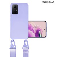 Θήκη Σιλικόνης με Strap CarryHang Sonique Xiaomi Redmi Note 12s Λιλά