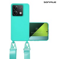 Θήκη Σιλικόνης με Strap CarryHang Sonique Xiaomi Redmi Note 13 5G Γαλάζιο