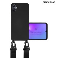 Θήκη Σιλικόνης με Strap CarryHang Sonique Samsung Galaxy A05 4G Μαύρο