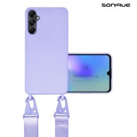 Θήκη Σιλικόνης με Strap CarryHang Sonique Samsung Galaxy A05s 4G Λιλά