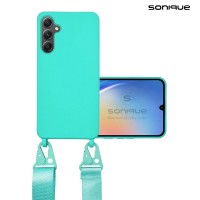 Θήκη Σιλικόνης με Strap CarryHang Sonique Samsung Galaxy A55 5G Γαλάζιο