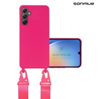 Θήκη Σιλικόνης με Strap CarryHang Sonique Samsung Galaxy A55 5G Φούξια