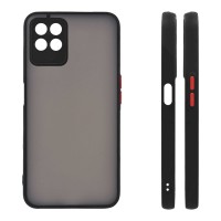 Θήκη Σιλικόνης Color Button Bumper Sonique Realme 8i Μαύρο