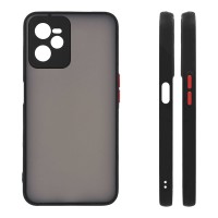 Θήκη Σιλικόνης Color Button Bumper Sonique Realme C35 Μαύρο