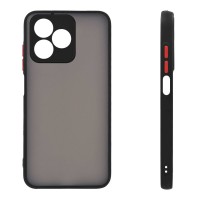 Θήκη Σιλικόνης Color Button Bumper Sonique Realme C51 / Realme C53 / Realme Note 50 4G Μαύρο