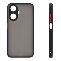 Θήκη Σιλικόνης Color Button Bumper Sonique Realme C55 Μαύρο