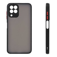 Θήκη Σιλικόνης Color Button Bumper Sonique Samsung Galaxy M33 5G Μαύρο