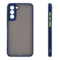 Θήκη Σιλικόνης Color Button Bumper Sonique Samsung Galaxy S21 Plus Μπλέ