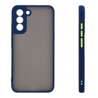 Θήκη Σιλικόνης Color Button Bumper Sonique Samsung Galaxy S22 Plus Μπλέ