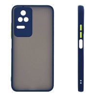 Θήκη Σιλικόνης Color Button Bumper Sonique Xiaomi Poco F4 5G Μπλέ