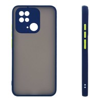 Θήκη Σιλικόνης Color Button Bumper Sonique Xiaomi Redmi 10C Μπλέ