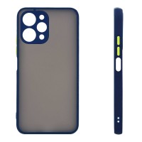 Θήκη Σιλικόνης Color Button Bumper Sonique Xiaomi Redmi 12 4G / Redmi 12 5G Μπλέ