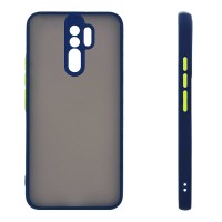 Θήκη Σιλικόνης Color Button Bumper Sonique Xiaomi Redmi 9 Μπλέ