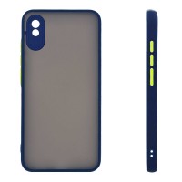 Θήκη Σιλικόνης Color Button Bumper Sonique Xiaomi Redmi 9A / Redmi 9AT Μπλέ