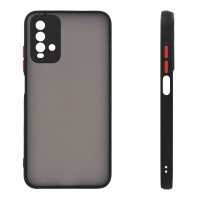 Θήκη Σιλικόνης Color Button Bumper Sonique Xiaomi Redmi 9T Μαύρο