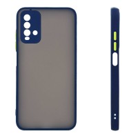 Θήκη Σιλικόνης Color Button Bumper Sonique Xiaomi Redmi 9T Μπλέ