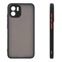 Θήκη Σιλικόνης Color Button Bumper Sonique Xiaomi Redmi A1 / Redmi A2 Μαύρο