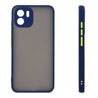 Θήκη Σιλικόνης Color Button Bumper Sonique Xiaomi Redmi A1 / Redmi A2 Μπλέ