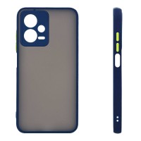 Θήκη Σιλικόνης Color Button Bumper Sonique Xiaomi Redmi Note 12 5G / Poco X5 5G Μπλέ